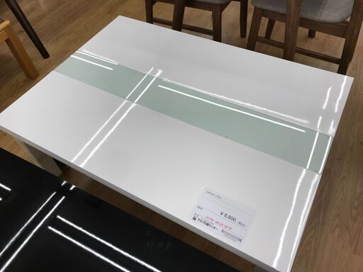 ★ジモティ割あり★  コタツテーブル ホワイト H40×W105×D75 クリーニング済み KJ3496
