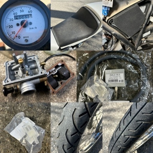 RZ50快速2スト6速モデル☆キャブレーターオーバーホール済み☆バッテリー・プラグ・燃料ラインなどなど新品交換済みで快調です！50cc原付オートバイ☆