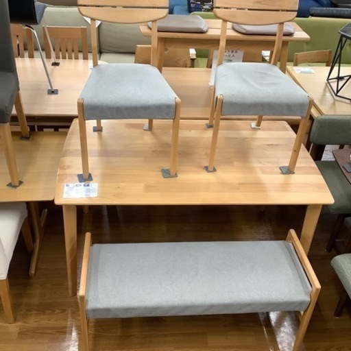 お安くなりました!ニトリ ベンチダイニング4点セット アルナス【トレファク 川越店】