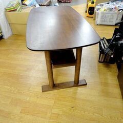 お値下げ！センターテーブル 幅115×高60㎝ ソファテーブル カノン 115 MBR ミドルブラウン/茶色系 リビングテーブル コーヒーテーブル ダイニングテーブル 西岡店の画像