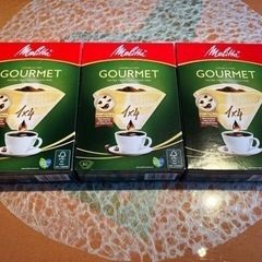 【メリタ】コーヒーフィルターペーパー　80枚入×3箱