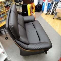 ニトリ 2人掛けソファ DBR ダークブラウン KOTEI2 ハイバック NITORI