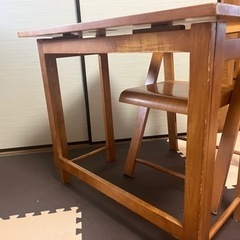 机　椅子　セット　折り畳み可能の画像