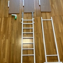 突っ張り洗濯機ラック(ホワイト)