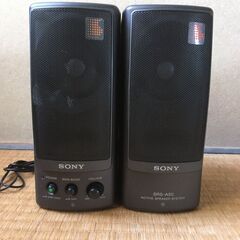 SONY アンプ内蔵ミニスピーカーSRS-A50 電源アダプター付きの画像