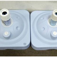 ②　ST　旗立て　ベース　(注水タイプ) 　2個セット　約幅35×奥行35×高27㎝　ばら売OK　元箱付　のぼり旗　ポールスタンド　土台 角型の画像