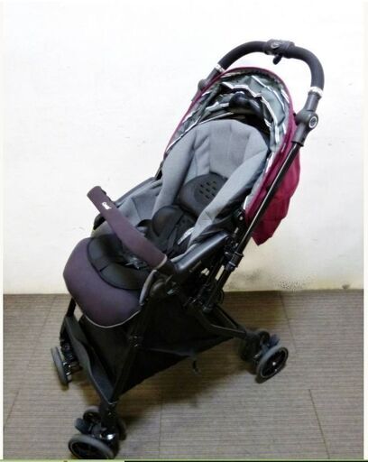 コンビ　ベビーカー　ホワイトレーベル　スゴカルα4キャスcompactエッグショックHK　両対面式　動作良好 説明書付き　ワインレッド　Combi