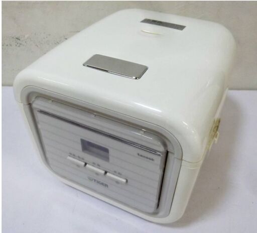 タイガー　3合炊き　マイコン炊飯ジャー　JAJ-A552　tacook　炊きたて　2017年製　シンプルホワイトWS 0.54L　炊飯器　小容量タイプ　TIGER