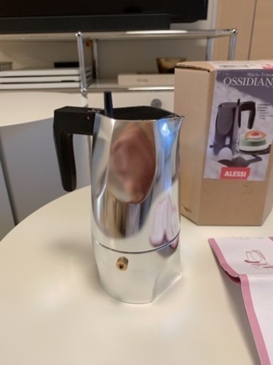 新品 Alessi Ossidiana Espresso Maker 3Cups