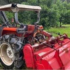 クボタトラクター　GL32 フロントローダー　ニプロロータリー　キャノピーの画像
