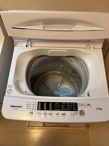 ハイセンス 全自動 洗濯機 5.5kg ホワイト