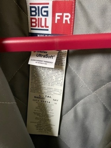 Big Bill FR ビッグビル 難燃性ジャケット US Lサイズ 新品未使用
