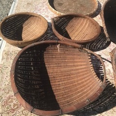 【レトロ】古民具　農具　天然素材　ザル　手みの画像