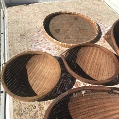 【レトロ】古民具　農具　天然素材　ザル　手みの画像