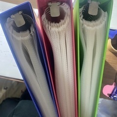 ポケット付きクリアファイル3冊の画像