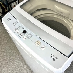 ☑︎ご成約済み🤝 AQUA 洗濯機 7kg✨ 上品なクリアガラス⚗️ 二人暮らしにも⭕️の画像