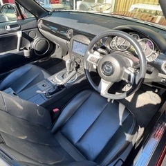 マツダ　ロードスター❗️車検たっぷり！パドルシフト　社外ナビ　フルセグTV ETCの画像