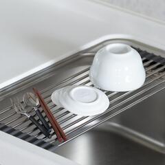 ✿お取引確定済み✿【新品未使用】くるっと巻ける水切り棚