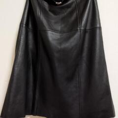 超美品　BURBERRY LONDON BLUE LABEL ラムレザースカートの画像