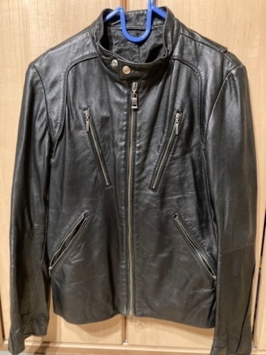 本物　羊革　ラムレザー　シングルライダース