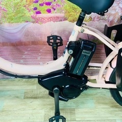 ❸5822子供乗せ電動アシスト自転車ブリヂストン20インチ良好バッテリーの画像