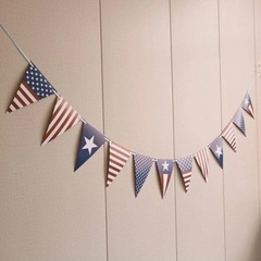 米国旗 アメリカ国旗 髪 ガーランド