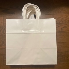 紙袋　白無地33枚の画像
