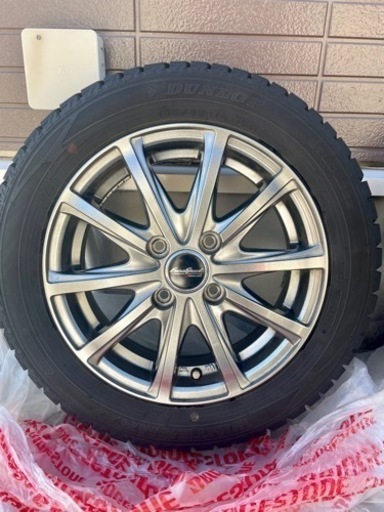 【決まりました】14インチ　22年製軽自動車スタッドレスタイヤホイール付き　155/65R14 75Q　マナレイスポーツ ユーロスピード ４本セット