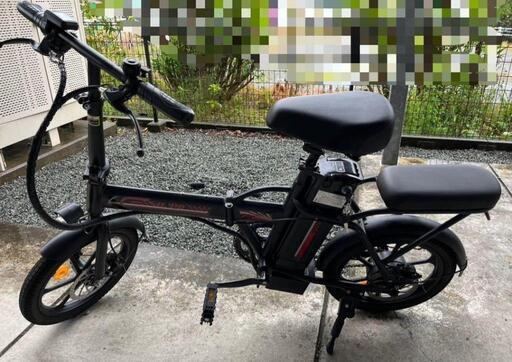 値下げ⭕️ モペット ひねちゃり フル電動自転車 E-BIKE 16インチフル電動 アクセル付き電動自転車 モペットタイプ 電動