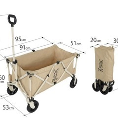 DOD キャリーワゴン　大容量150L 耐荷重100kgの画像