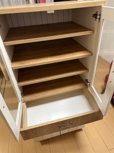 早い者勝ち！お値下げ！ニトリ食器棚 ニトリ キッチンボード(140 GY) 期間限定価格：9/24まで