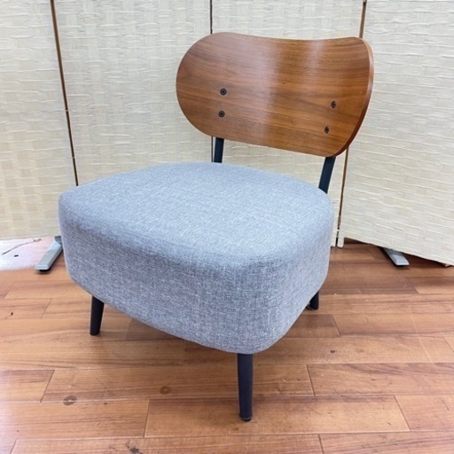 【1/4受け渡し予定あり】埼P◇ニトリ NITORI アクセントチェア アブリコ MBR ローチェア ミドルブラウン インテリア カフェ風