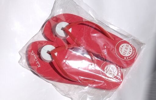 未使用:未開封:非売品:ビーチサンダル KohGenDo 江原道 ノベルティ