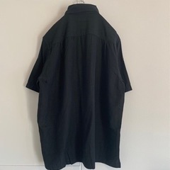 【超美品】claiborn クレイボーン 半袖シャツ M ブラック/黒の画像