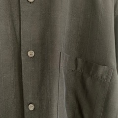 【超美品】claiborn クレイボーン 半袖シャツ M ブラック/黒の画像