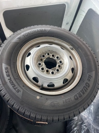 ホイル付き　バンタイヤ4本　145/80/12