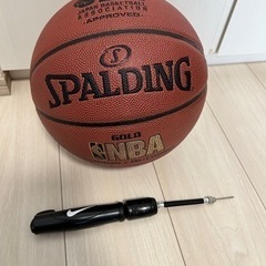 NBA認定ボール SPALDING 空気入れ