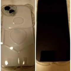 値下げ iPhone15プラスのケース クリアベアケース  フィルム2枚付きの画像