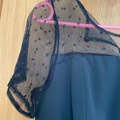 黒　ワンピース　ドレス　結婚式　ジャンク品の画像