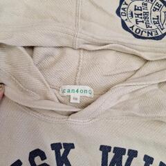 110㎝HUSHUSHと3can4onのパーカーベストとパーカーの画像
