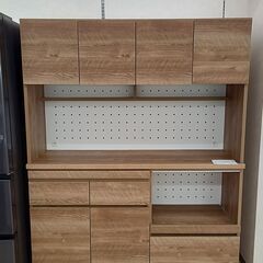 ★ジモティ割あり★  キッチンボード ブラウン W140×D45×H180 クリーニング済み TC60