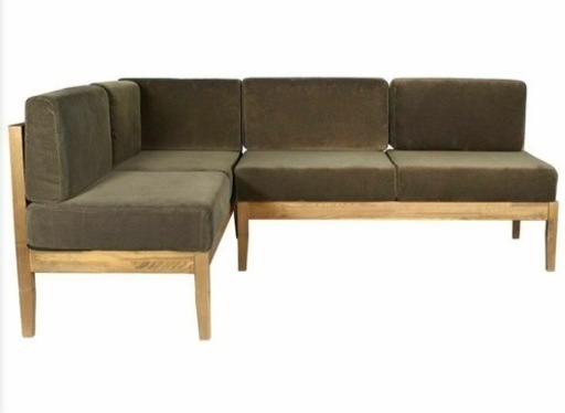 【未使用ソファカバー付】a.depeche(アデペシュ)ソールLDソファセット(レフト＋アームレス)