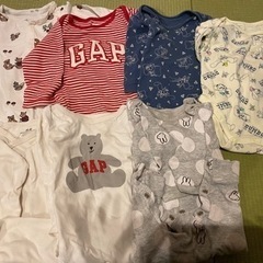 ベビー服　長そで肌着　ロンパース　7着