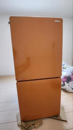 可愛いオレンジの冷蔵庫 110L 1〜2人用 サブ冷蔵庫