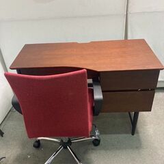 ☆中古￥15,800！ニトリ　机　椅子　セット　家具　【BK036】