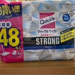 クイックルワイパー　立体吸着ウエットシート　ストロング　大容量パ...