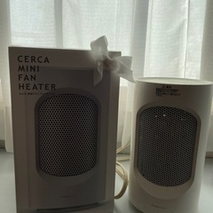 フランフラン　首振りミニファンヒーター