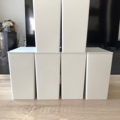 [美品] ゴミ箱　7個セット　無印　3L   約幅１０×奥行１９．５×高２０ｃｍの画像