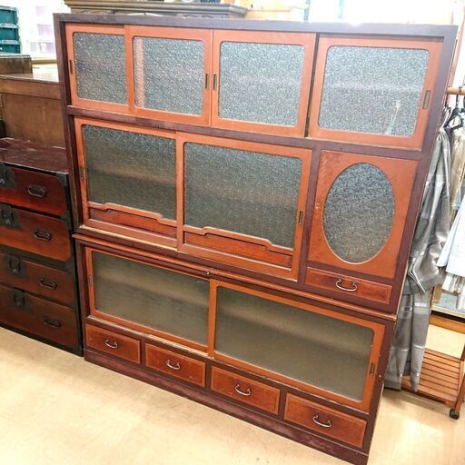 店頭取引限定 アンティーク 水屋箪笥 レトロ 年代物 棚 家具