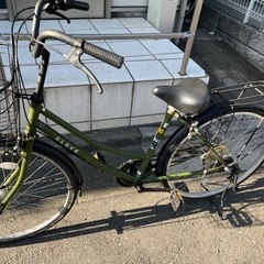 自転車4段ギアグリーンの画像